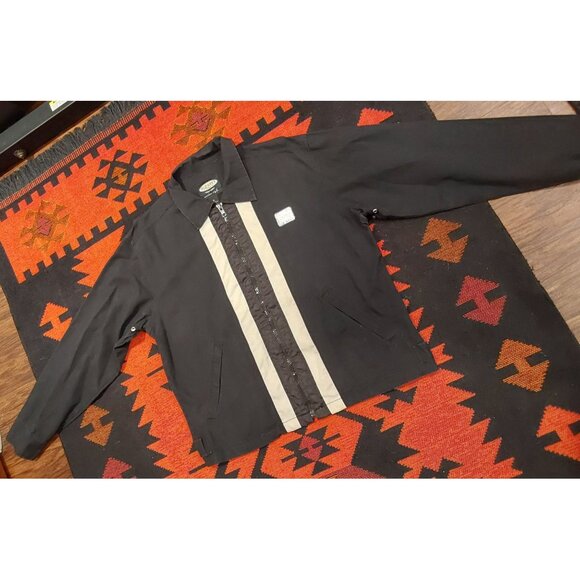 OLD NAVY OUTDOOR STYLE MOD MEN'S TAILORED BLACK CANVAS JACKET. SIZE MEDIUM - Picture 4 of 10